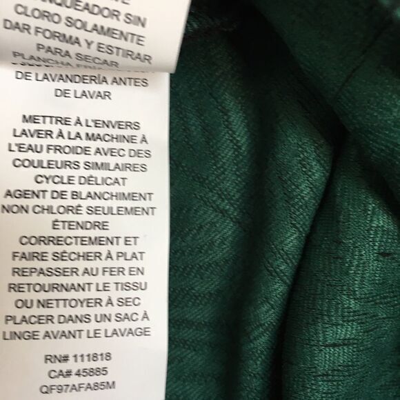 New Michael Kors Green/Emerald‎ Asymmetrical Skirt Calf Length Size L - Picture 7 of 7